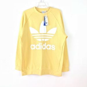 adidas yellow crew neck